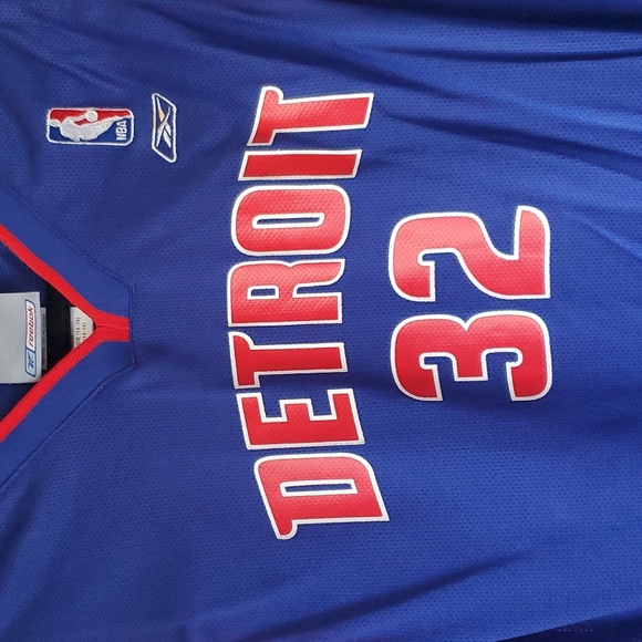 Detroit Pistons Rip Hamilton Blue Jersey Kids Large - Picture 3 of 7